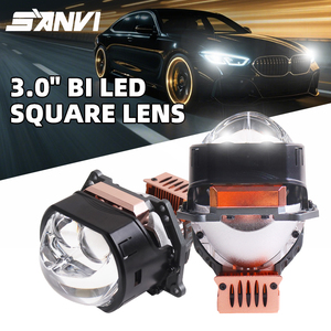 Sanvi LK12max Lente cuadrada 3 pulgadas Bi Led Proyector Lente Faro 76W Potencia billed para BMW Toyota y así sucesivamente - Product Image 2
