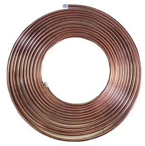Retekool Refrigeración Venta caliente 4,76mm tubo de acero Bundy recubierto de cobre de doble cara