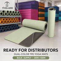 Tapete de Yoga Ortopédico Yugaland de TPE de Alta Densidad, Antideslizante, para Fisioterapia y Pilates, Venta al Por Mayor, Distribuidor de Fábrica