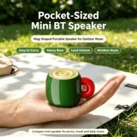 Mini haut-parleur sans fil portable en forme de tasse pour Bluetooth 5.4, son stéréo, volume puissant, basses profondes, en métal, micro intégré, longue autonomie, 5W