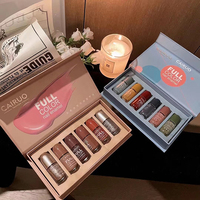 Boîte d'échantillons de parfum en carton de luxe personnalisée, design magnétique, finition brillante, recyclable, pour ensemble de rouges à lèvres et d'huiles essentielles, boîte cadeau