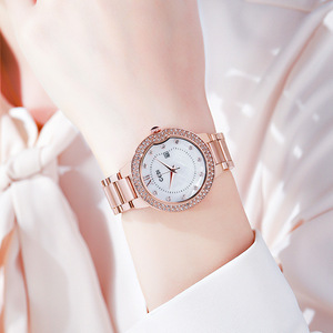 Nouvelle montre à grand cadran avec bracelet en acier pour femmes, version coréenne, montre à quartz étanche sertie de diamants, tendance - Product Image 2