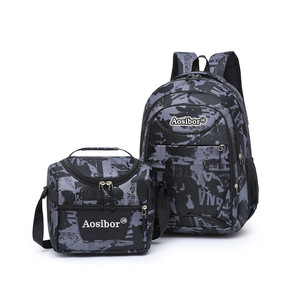 2 Pieces Set of Student <b>Backpack</b> Lunch Bag for Teenagers Primary Middle High School & <b>College</b> - Product Image 6