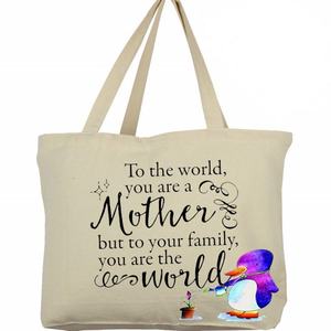 Bolsas de Compras Reutilizables al por Mayor, Bolsas de Lona con Cierre, Logotipo Impreso Personalizado, Bolsa de Compras de Algodón Sublimado - Product Image 4