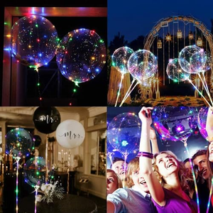 Globos LED de Colores Mixtos con Modos de Iluminación Intermitente, Globo con Luz Nocturna - Product Image 5