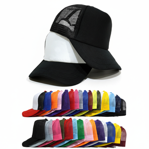 Venta al por mayor Hip Hop personalizado camionero sombrero gorras de béisbol con logotipo personalizado ajustado personalizado impresión malla camionero sombrero - Product Image 1
