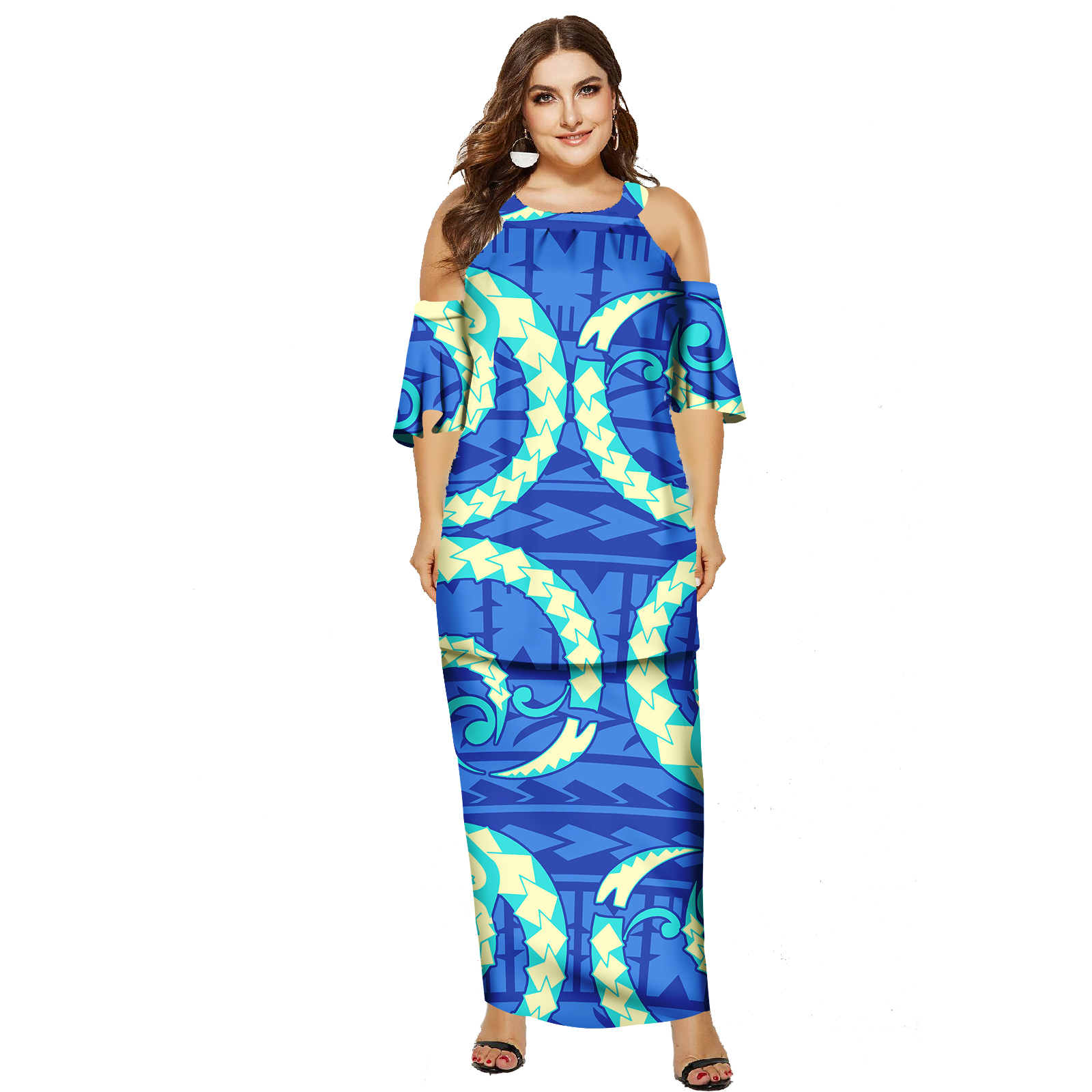 Elegant Summer Outfits - Beach Long Dress with Flare Sleeves