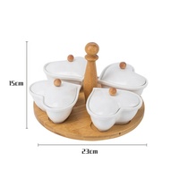 Creatieve Restaurant Lade Nordic Servies Deramic Diner Snack Plaat Dienblad Voor Gedroogd Fruit Spiesjes Dessert Tafel Fruit