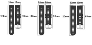 Correa de Repuesto de Silicona de Liberación Rápida de 18 mm/20 mm/22 mm para Relojes <span class=keywords><strong>Garmin</strong></span> Forerunner 255/255S/265/645/<span class=keywords><strong>Venu</strong></span> <span class=keywords><strong>2S</strong></span>/Vivoactive 4 - Product Image 5