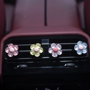 Venta caliente pequeña Margarita jalea Color <span class=keywords><strong>coche</strong></span> salida de aire Clip de Perfume decoración de flores frescas Clip de aromaterapia para <span class=keywords><strong>coche</strong></span> - Product Image 3