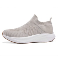 Chaussures de sport unisexe polyvalentes en maille respirante, antidérapantes, à enfiler, style chaussette, en maille tricotée respirante, solides, toutes saisons