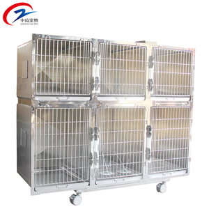 Speciale Aanbieding Veterinaire Vijfdeurs Kooi 304 Roestvrijstalen Afgeronde Hoeken Eenvoudig Voor Kippenvogels Honden Katten Ijzer Metaal - Product Image 1