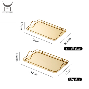 Tasse à café <span class=keywords><strong>plateau</strong></span> de service personnalisé <span class=keywords><strong>plateau</strong></span> de parfum de vanité de luxe fête mariage décoration de noël <span class=keywords><strong>plateau</strong></span> de miroir en métal - Product Image 6