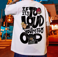 T-shirt Homme Tendance en Coton Imprimé Oversize, Nouveau Style, Haute Qualité, Marque de Créateur, Décontracté et Sportif, Vente en Gros