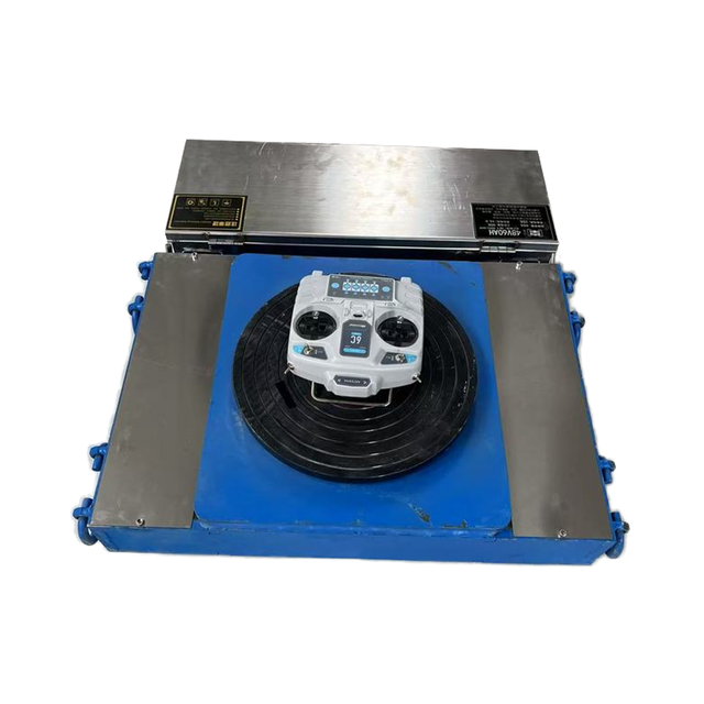 Material Handling Electric Roller Trolley Moving Tank Trolley Cargo Skate With Remote Controller