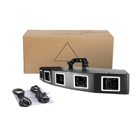 Luz Láser para DJ, Proyección de 6 Rayos RGB, Luz de Fiesta con Control DMX para Música, Discoteca, Baile, Cumpleaños, Bar, Escenario