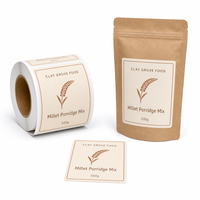 Étiquettes autocollantes personnalisées en rouleau, en vinyle imperméable, résistantes aux rayures et aux UV, pour emballages alimentaires, boîtes de conserve et papier