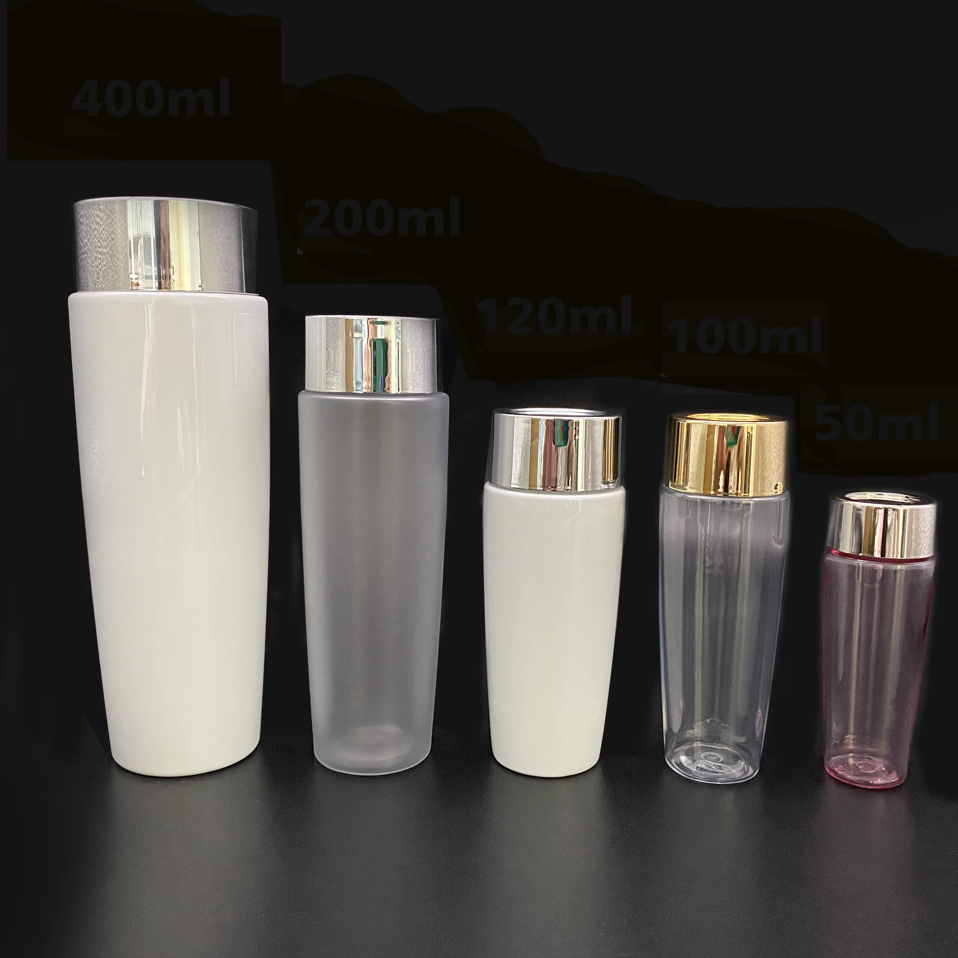 cosmetic packaging toner bottle 120ml 200ml skin care essence cream 100ml120ml200ml bottle set PP material bottle custom