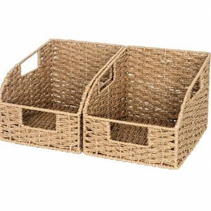 Panier de courses miniature 35 cm en rotin, assiette de présentation, panier à <span class=keywords><strong>linge</strong></span> tressé mignon, jardinières en gros - Product Image 1