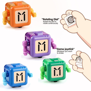 Hot Selling Funny Big Eyes Robot <strong>Fidget</strong> <strong>Cube</strong> 6-Sided Playable Sensory Stress Relief Toy Magic Plastic Jouets Pour Enfants - Product Image 6