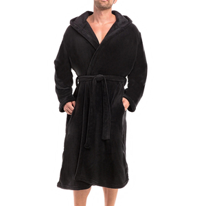 Accappatoi lunghi dell'hotel all'ingrosso caldo super <span class=keywords><strong>morbido</strong></span> <span class=keywords><strong>accappatoio</strong></span> in pile in microfibra 100% poliestere doccia spa robe <span class=keywords><strong>con</strong></span> logo - Product Image 2
