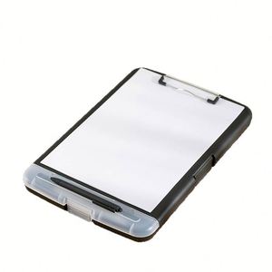 Waterproof Document A4 With <b>Pen</b> Slot Multi Functional Paper Storage Archive Box Plastic Writing Board Clip - Product Image 3