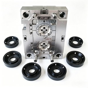 Black circular ring type mold <b>Machine</b> Plastic Injection Mold Maker <b>ABS</b> Plastic Insert Molding Products Molding Molds Parts - Product Image 1