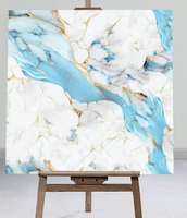 Autocollant mural en marbre UV