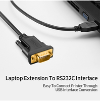 CableCreation - Cable Serial USB RS232 con Chip Prolific PL2303, Material de PVC, Adaptador Macho DB9 para Windows 11/10, PLC, CNC, POS, Cámara