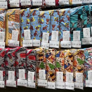 Pijamas para Bebé de Bambú (95%) y Spandex (5%), Listos para Enviar, Suaves, Tallas y Estampados Aleatorios, Caja Misteriosa al por Mayor - Product Image 2