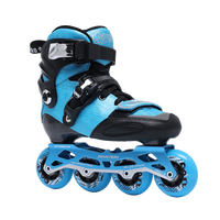 Patins à roulettes de slalom professionnels Roselle Slalom avec cadre en fibre de carbone et alliage d'aluminium, roulements silencieux, réglables