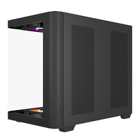 Boîtier ATX AntarcChill Factory OEM avec panneau en verre trempé incurvé, boîtier de jeu pour ordinateur de bureau de taille moyenne, boîtier PC, cabinet CPU