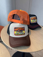 Gorra Trucker Deportiva Personalizada OEM de 6 Paneles con Rayas, Parche de Cuero, Malla, para Hombre, Ideal para Caza y Actividades al Aire Libre