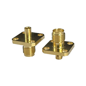 Conector Coaxial SMA-KFB2 de Alto Rendimiento, Conector Hembra SMA de Cobre Chapado en Oro con Brida para Cable RG405 - Product Image 5