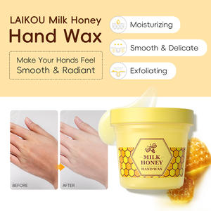 Crème au lait et au miel LAIKOU 300g, hydratante, nettoyante en profondeur, masque pour les mains, crème exfoliante pour les mains - Product Image 3
