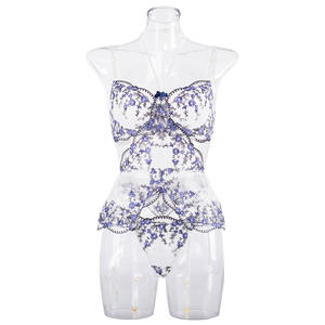 ชุดชั้นในแฟรี่ 3 ชิ้น ชุดเซ็กซี่ซีทรู ชุดวาบหวิวหรูหรา ผ้าลูกไม้ ชุดชั้นในผู้หญิงแบบโปร่งใส - Product Image 5