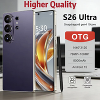 Smartphone S26 Ultra 7,7 pouces 22 Go + 2 To, écran LCD 144 Hz, appareil photo 108 MP, téléphone portable gaming double SIM Android 15 S26 ULTRA