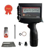 Imprimante jet d'encre portable INCODE, petite machine de codage par lots intelligente MRP, encre à séchage rapide pour bouteilles <40m/min, garantie 1 an