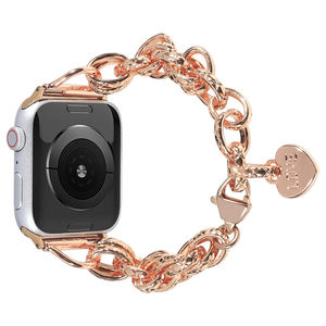 Bracelet de montre Lionorm en forme de cœur pour <span class=keywords><strong>Apple</strong></span> <span class=keywords><strong>Watch</strong></span> Series 11 10 9 8 7 6 38 mm 42 mm, bracelet de remplacement de luxe pour femmes - Product Image 1