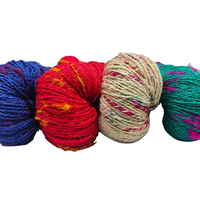 100% fil de soie pur Tussah fil de soie brut indien pur pour le tricot à la main et la broderie tissage artisanat d'art de Tussar Cocoon