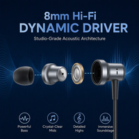 [Écouteurs de type C] [Écouteurs filaires] Écouteurs USB C avec réduction de bruit ANC, microphone et contrôle du volume