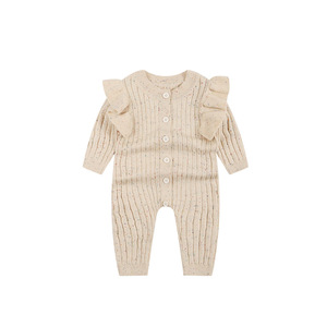 Suéter con Volantes para Bebés Recién Nacidos de Primavera y Otoño, Body de Manga Larga para Bebés, Mameluco de Punto para Niñas Pequeñas - Product Image 3
