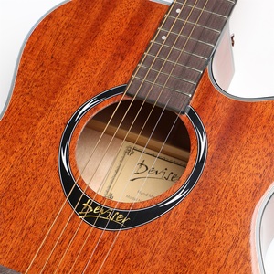 جيتار صوتي كهربائي من خشب الماهوجني مقاس 40 بوصة مع ميكروفون مدمج - Product Image 6