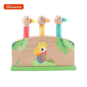 Bán Buôn Chất Lượng Cao Thiết Kế Mới Bằng Gỗ <span class=keywords><strong>Pop</strong></span> Up Đồ Chơi Động Vật Nảy Đồ Chơi <span class=keywords><strong>Pop</strong></span> Up Mùa Xuân Đồ Chơi Cho Trẻ Em - Product Image 2