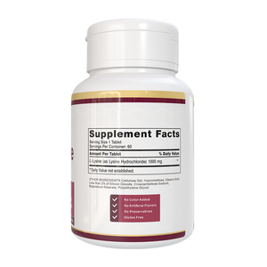 Complément de L-Lysine pour Hommes et Femmes, Renforce l'Immunité, Comprimés de L-Lysine 1000 mg - Product Image 4