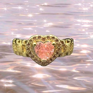 UM JEWELRY - Vente flash - Bague tendance en acier inoxydable en forme de cœur, micro-pavée, bijoux de mode pour femmes, cadeau - Product Image 2