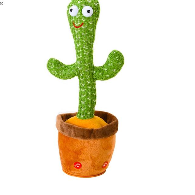 Hot Sale Funny Soft Stuffed Plush Plant Toy Electric Singing Twisting Dancing Cactus