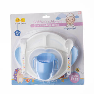 Ensemble de vaisselle pour bébé <span class=keywords><strong>en</strong></span> PP Apple Bear, très vendu, résistant aux chutes, bol, cuillère et assiette pour aliments complémentaires, motif dessin animé - Product Image 1