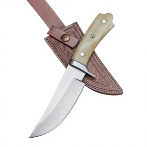 Professional Custom Stainless <b>Knife</b> with <b>Bone</b> <b>Handle</b> for Leatherwork Woodcraft Hunting Includes Handmade Sheath <b>Knives</b> - Product Image 5