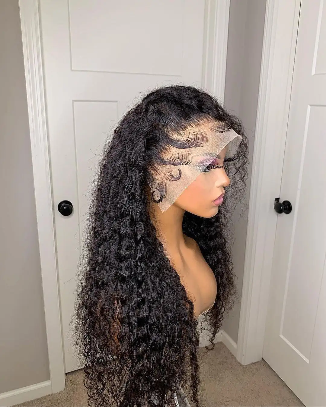 13x6 Lace Front Wigs Human Hair 180% Density Brazilian Human Hair Wig With Baby Hair Pre Plucked Natural Hairline Wigs